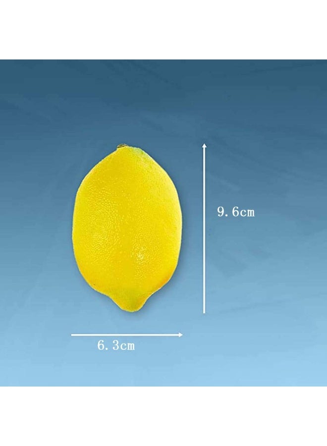 jaexest 10-Piece Artificial Lemon Set – Lifelike Fake Fruit Plastic Decorations for Home, Kitchen, Party & Festival Display – Bright Yellow Faux Citrus for Centerpieces, Table Styling & Year-Round Freshness - Image 2